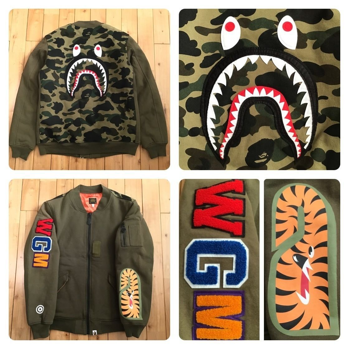 ALPHA INDUSTRIES 迷彩 MA-1 フライトジャケット Lサイズ リバーシブル