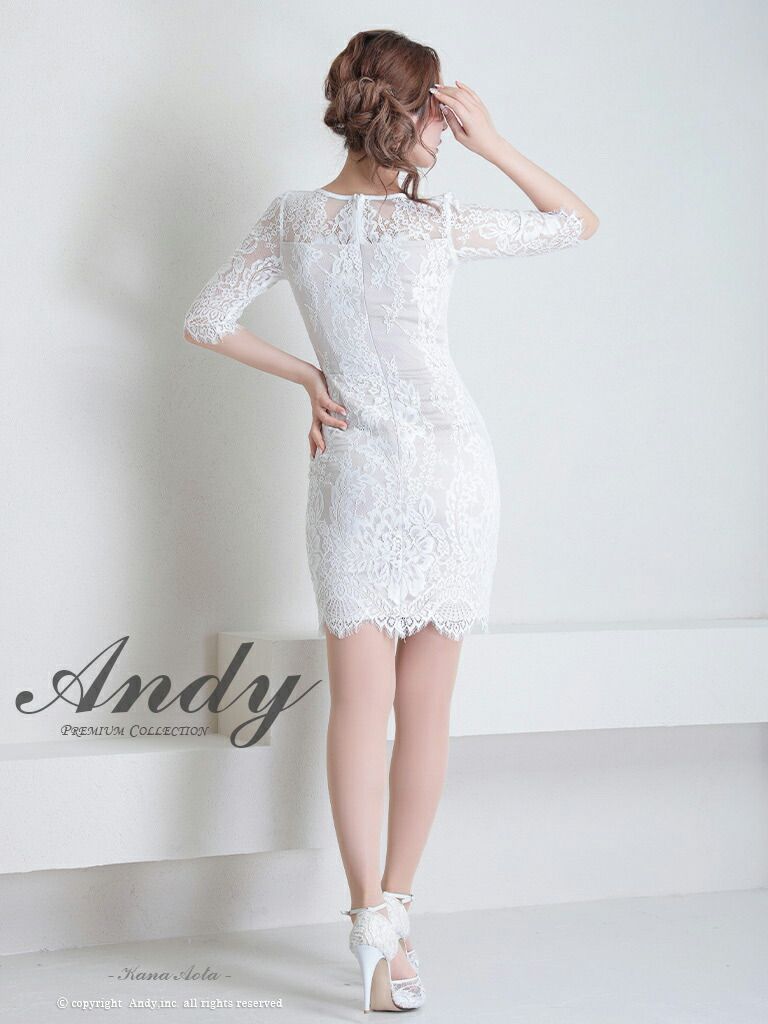 premium Andy ビジューミニドレス　ホワイト新品未使用 premium Andy ビジューミニドレスホワイト新品未使用