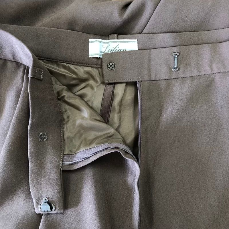 レリアン leilian パンツ タックワイドパンツ スラックス とろみ