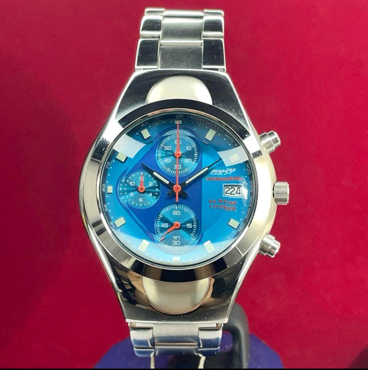 ★レア 未使用 90s CITIZEN OXY クロノグラフ 腕時計 電池交換済 ☆レア 未使用 90s CITIZEN OXY クロノグラフ 腕時計 電池交換済