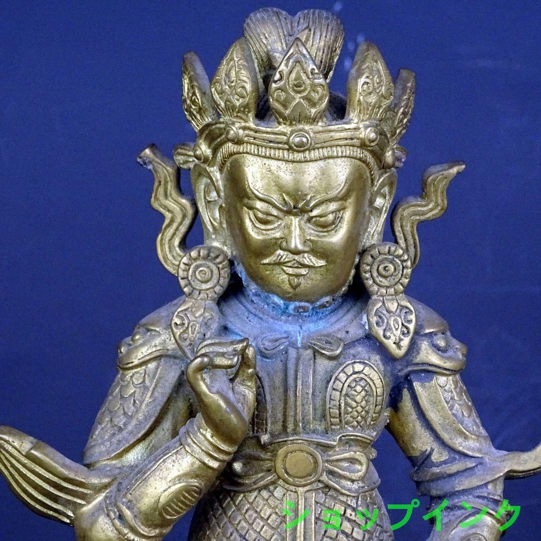 仏教美術 仏像 銅像 怒目金剛仏像 奉納 仏像 工芸品 置物 - メルカリ