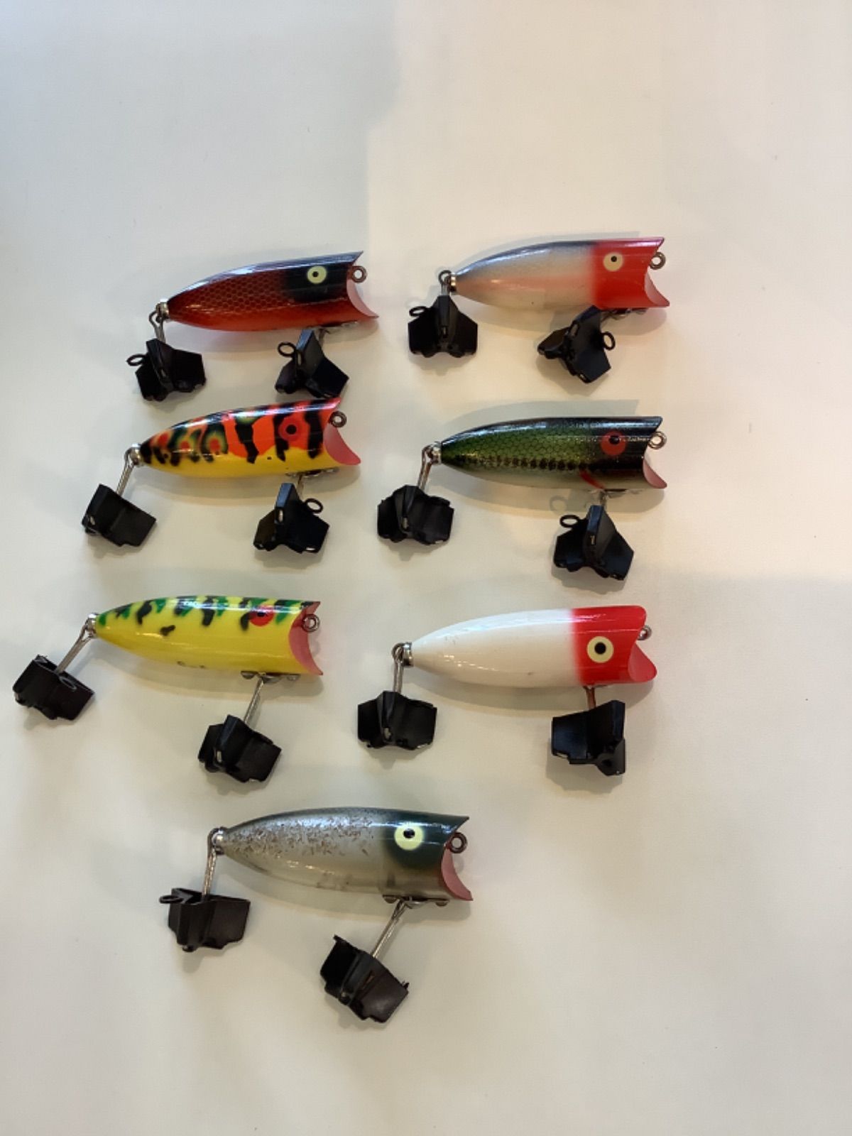 HEDDON BABY LUCKY 13 7点セット☆ Vintage Heddon Wood Lure Baby