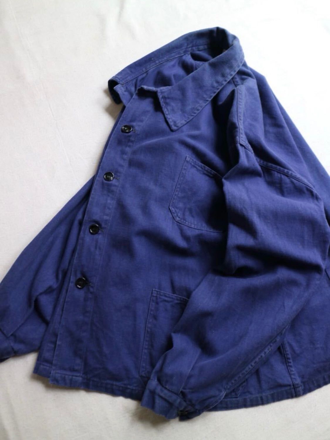 30s 40s ユーロ フランス メティス コットン×リネン ワーク エプロン