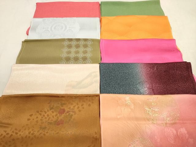 平和屋着物 和装小物 帯揚げ10枚セット 正絹 DAAV2520xg