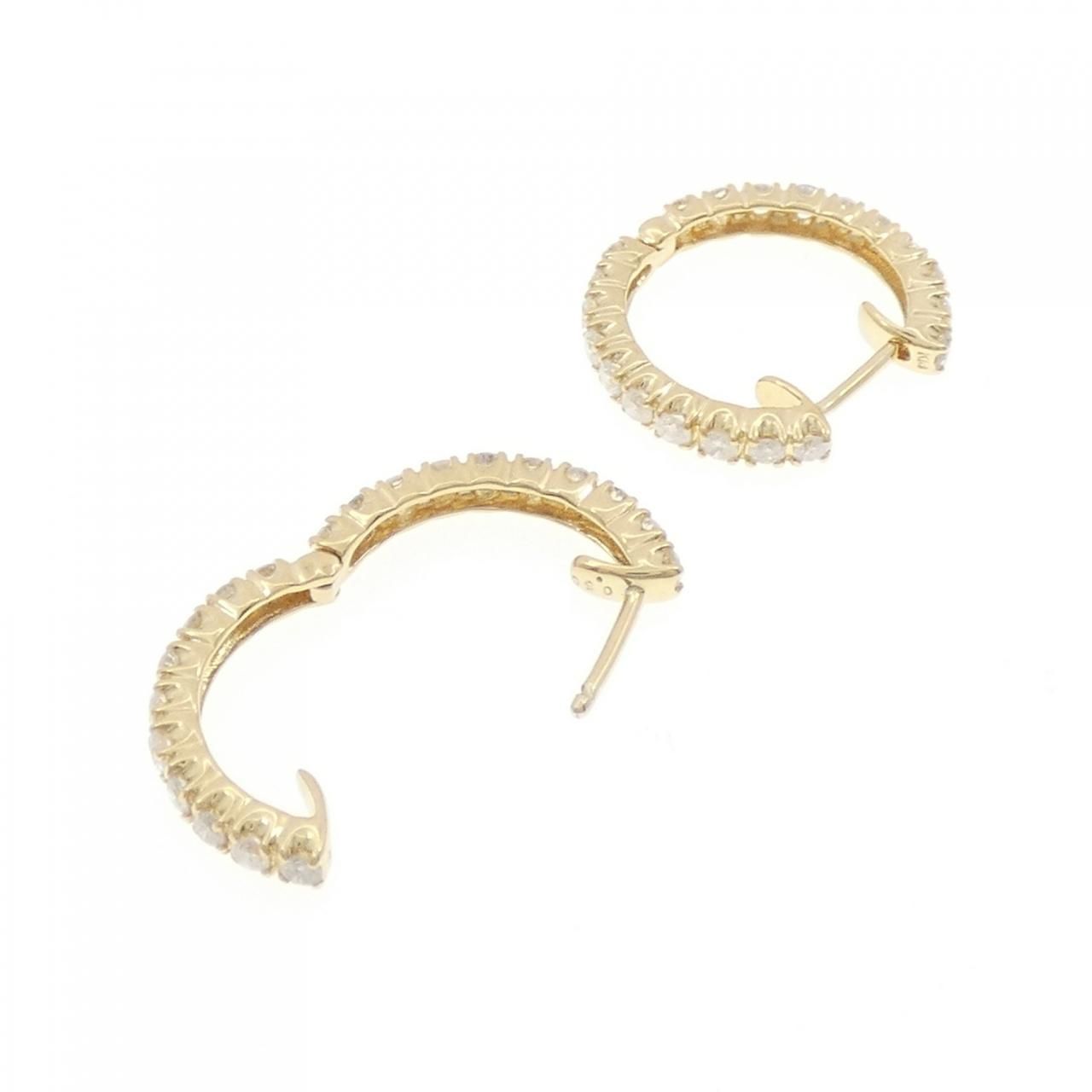 楽天市場】K18中折れ式フープピアス(11mmラウンド)(18金 18k ゴールド