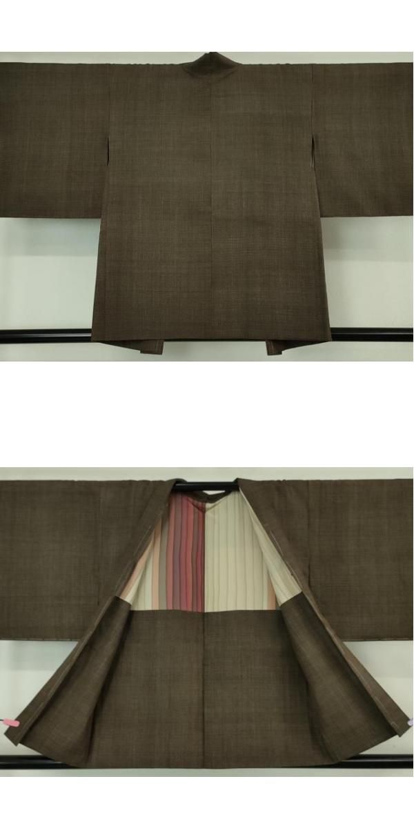 平和屋本店□極上 本場結城紬 重要無形文化財 アンサンブル 羽織セット