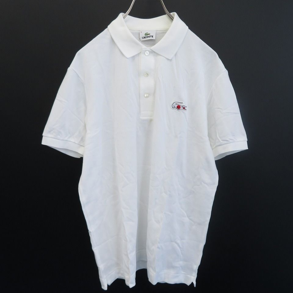 ラコステ LACOSTE 国旗 フラッグシリーズ 日の丸ワニ ポロシャツ