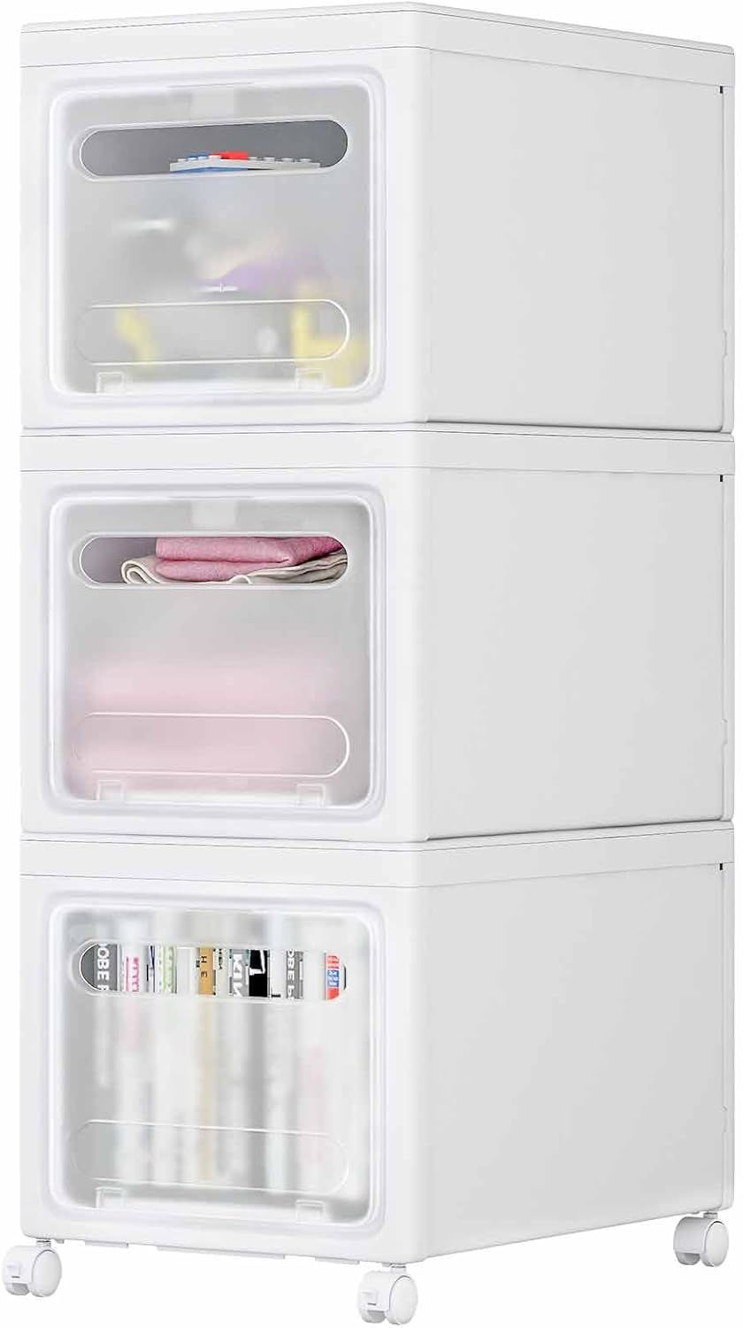 [sumotte] 収納ボックス 収納ケース 折りたたみ 蓋つき 積み重ね 多機能 組立簡単 (3個セット)
