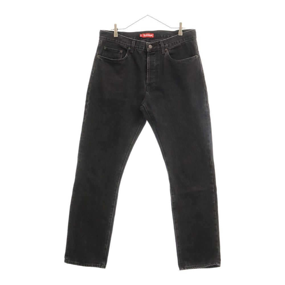 SUPREME (シュプリーム) Stone Washed Black Slim Jeans ストーン ウォッシュド スリムジーンズ デニムパンツ ブラック