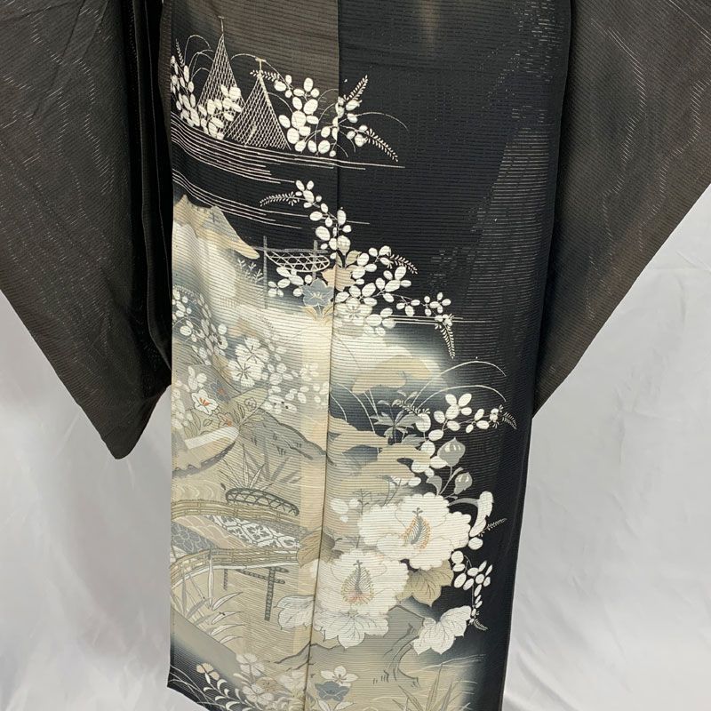 カロリ　アンティーク　夏物✖２点　着物　絽　大正ロマン　F906 アンティーク着物 | kimono tento