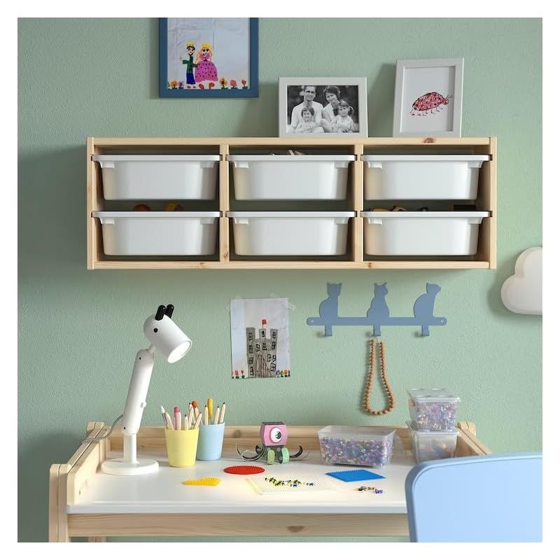 TROFAST/トロファスト フレーム ホワイト46x30x95 cm IKEA トロ