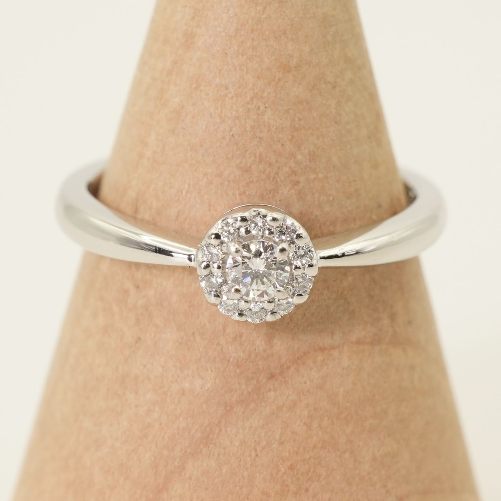 ヴァンドーム青山 ラウンド プラチナ ダイヤモンド リング/24-4692  