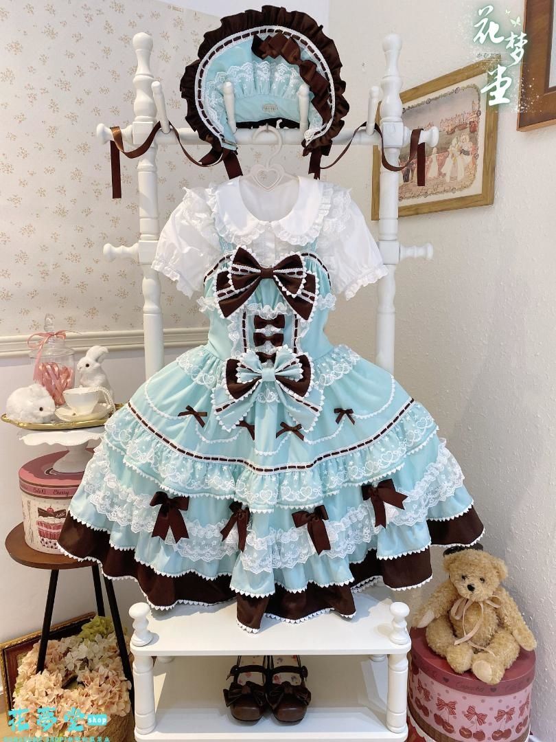 25年 ドレス コスプレロリータセット 仮装 オリジナル 洋服 ロリータ ワンピース 撮影会 舞台 イベント 花夢堂-47