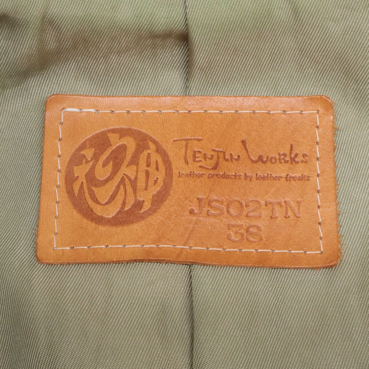 TENJIN WORKS 天神ワークス 【美品】JS02TN 植物タンニン鞣しカーフ  