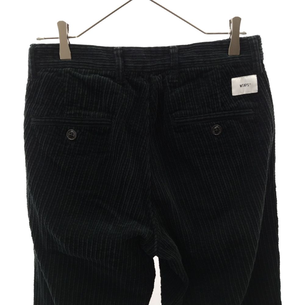 WTAPS (ダブルタップス) 21AW TUCK 02 TROUSERS COTTON CORDUROY タック トラウザー コーデュロイ パンツ  ブラック 212TQDT-PTM02 - メルカリ