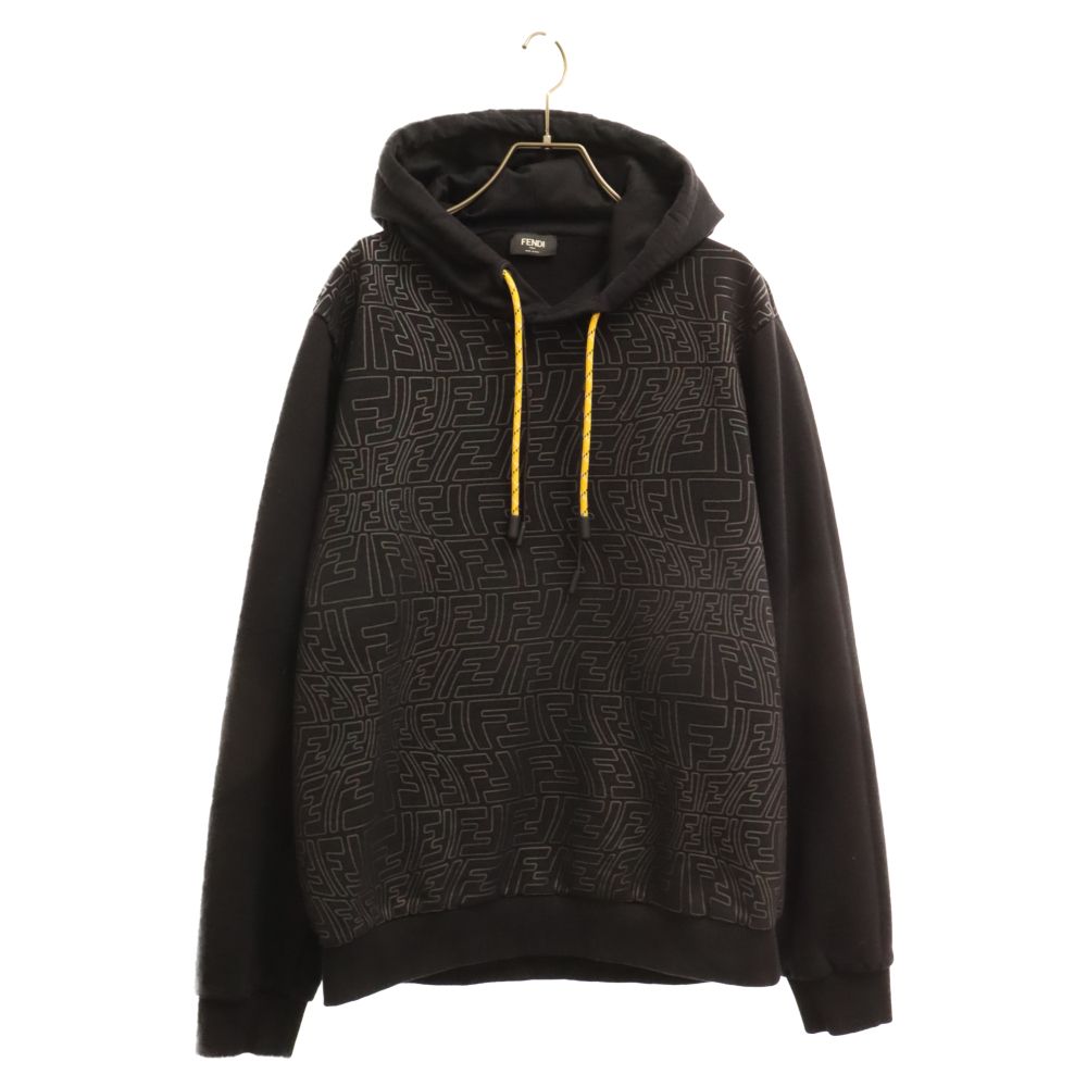 FENDI (フェンディ) FFロゴデザイン スウェットプルオーバーパーカー 