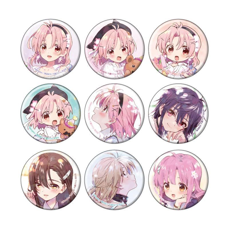 がっこうぐらし! 01 [公式u0026描き下ろしイラスト] ホログラム缶バッジ[57mm] 9個入りBOX