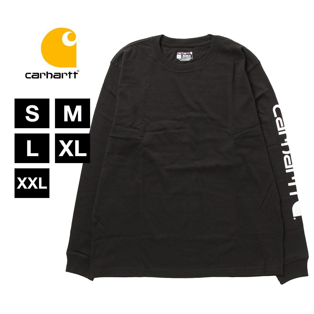 Carhartt / カーハート SLEEVE LOGO T-SHIRT L/S 袖ロゴ ロンT【215264】EK231 BLACK