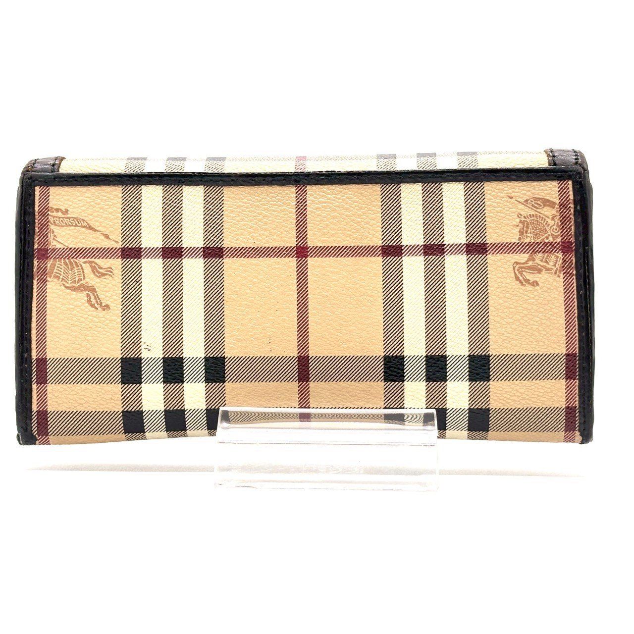 気品あるチェックの魔法】 Burberry バーバリー 長財布 ノバ