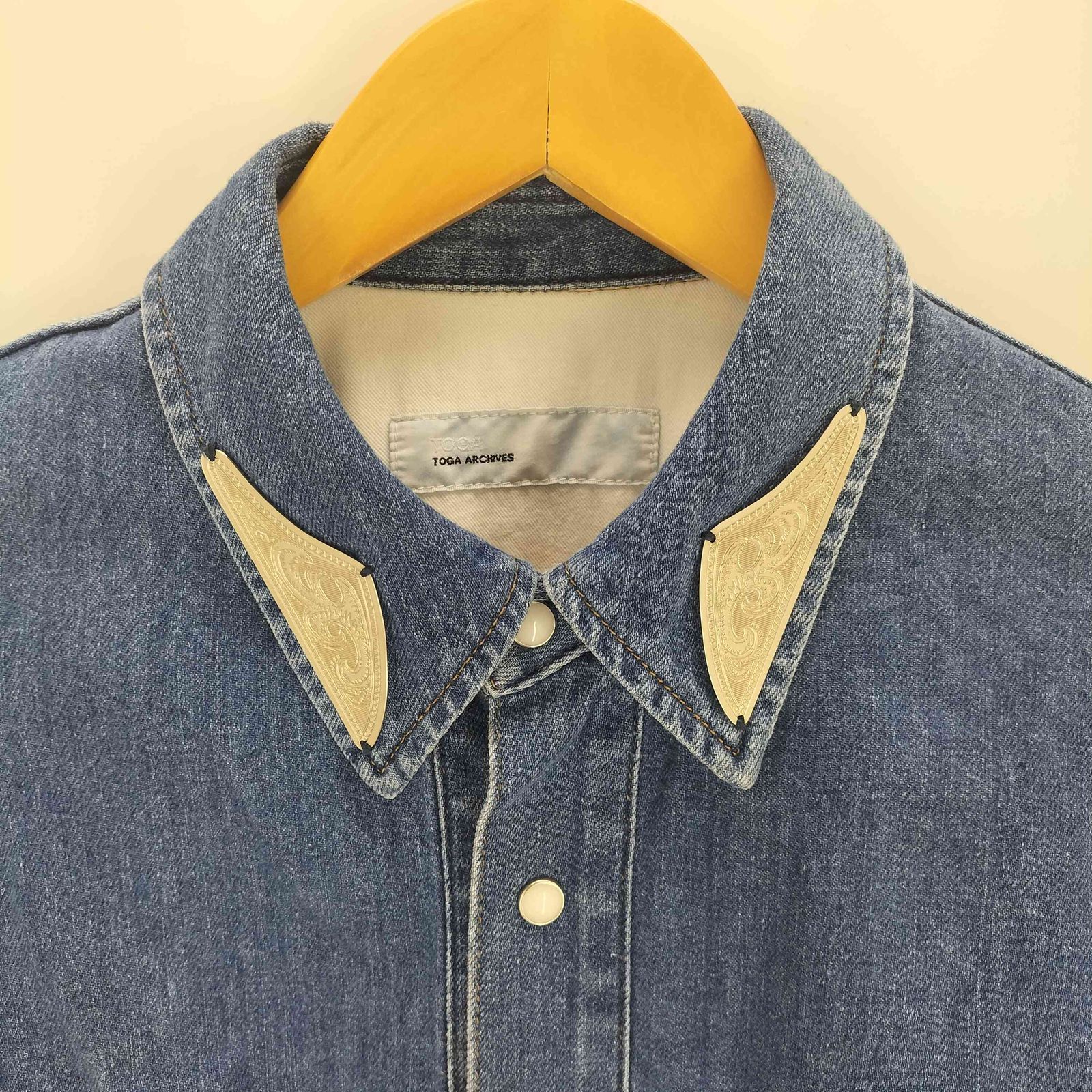 トーガアーカイブス TOGA ARCHIVES Denim fringe shirt メンズ JPN：S
