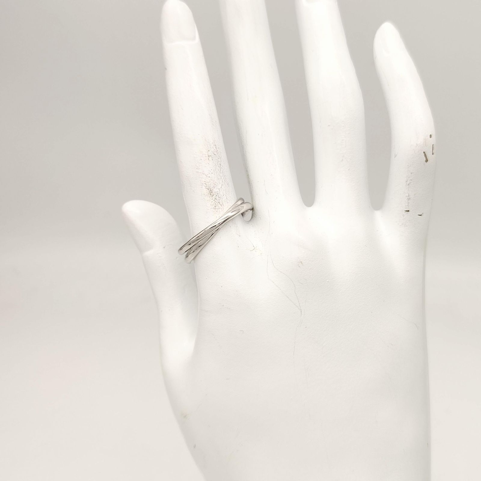 美品】LAH ヴァンドーム青山 2連デザインリング SILVER シルバー
