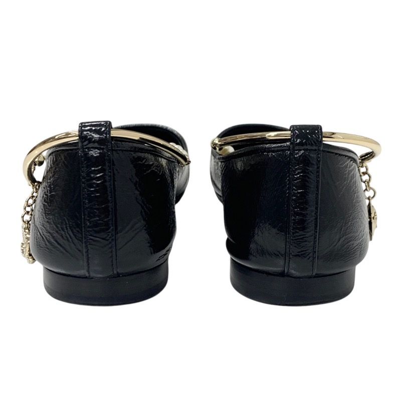CHANELシャネル ゴールドレザーフラットシューズ バレエシューズ CHANELシャネル ゴールドレザーフラットシューズ バレエシューズ