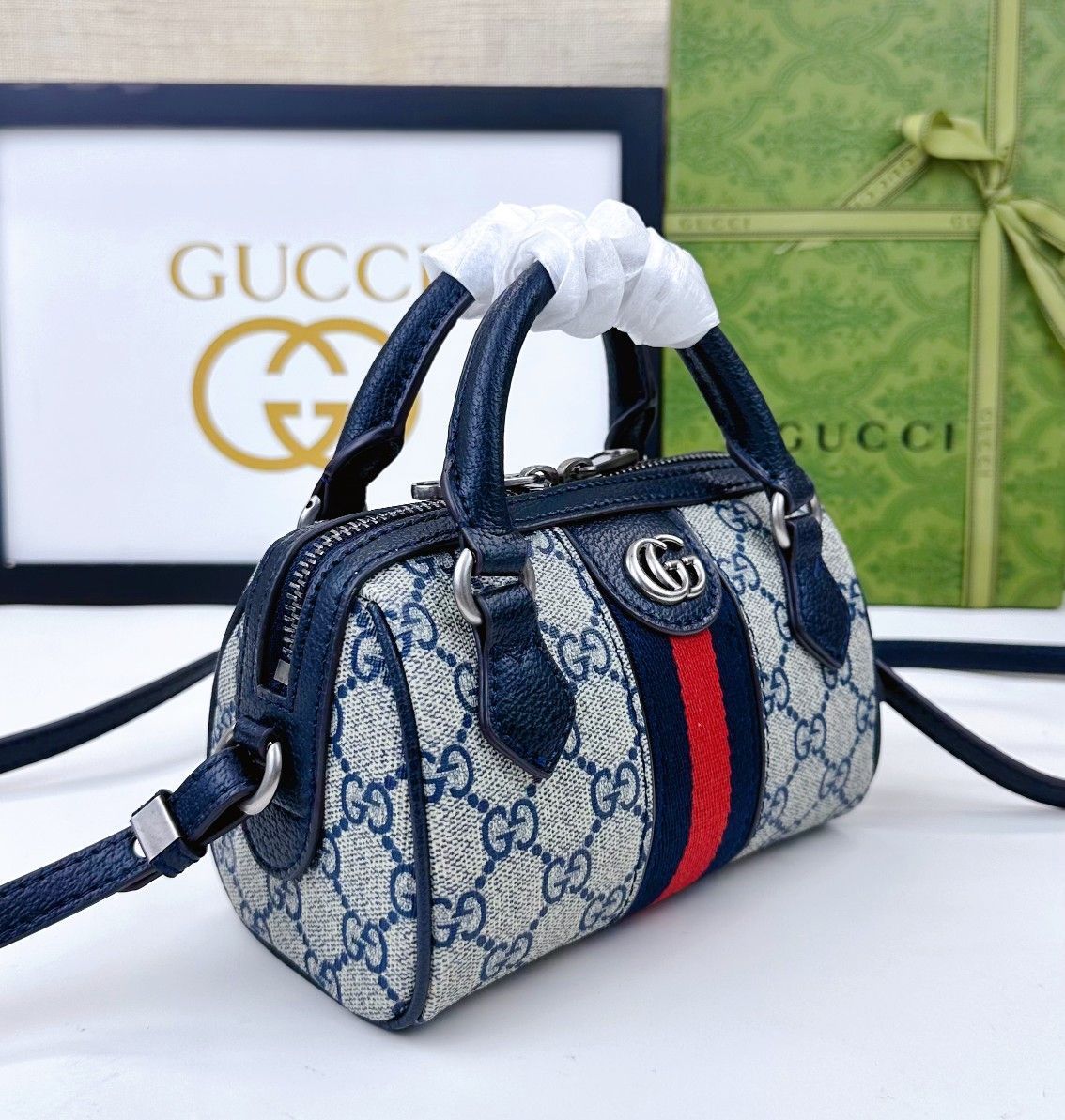 今日特価】GUCCI オフィディア スーパーミニ ハンドバッグ