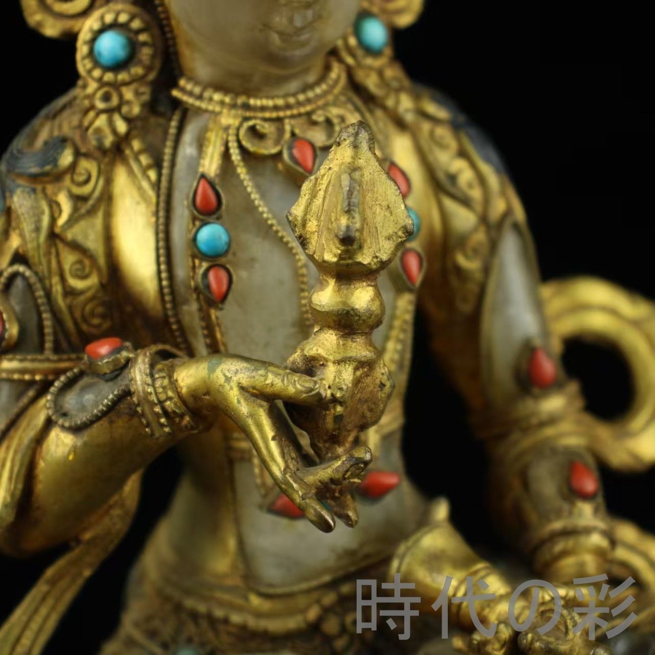 中国古美術 旧蔵 チベット 西藏寺院 水晶 金メッキ銅嵌 宝石 金剛さだ佛 骨董品 古玩 細工 古賞物 置物 時代物 収集 古美味 旧家蔵出 R07100340 WWW_IMPECCABLEHEALTHCARESERVICES_COM