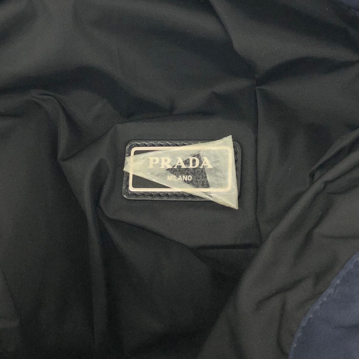 良好 PRADA プラダ ナップサック 2VZ030 ネイビー ナイロン レディース