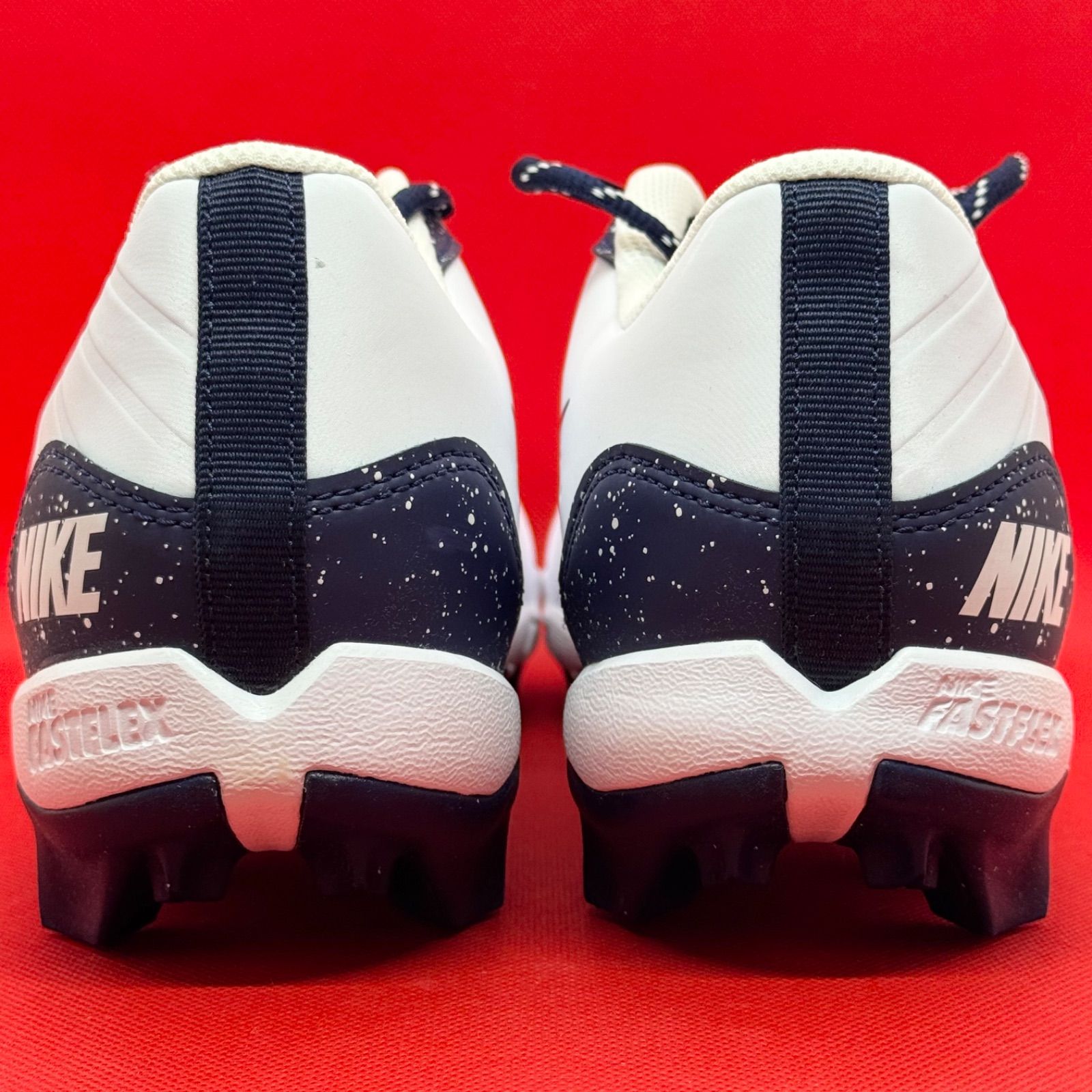 本物100%! ナイキ 野球スパイク ポイントスパイク アルファハラチ４ キーストン ホワイト×ネイビー 28.0cm
