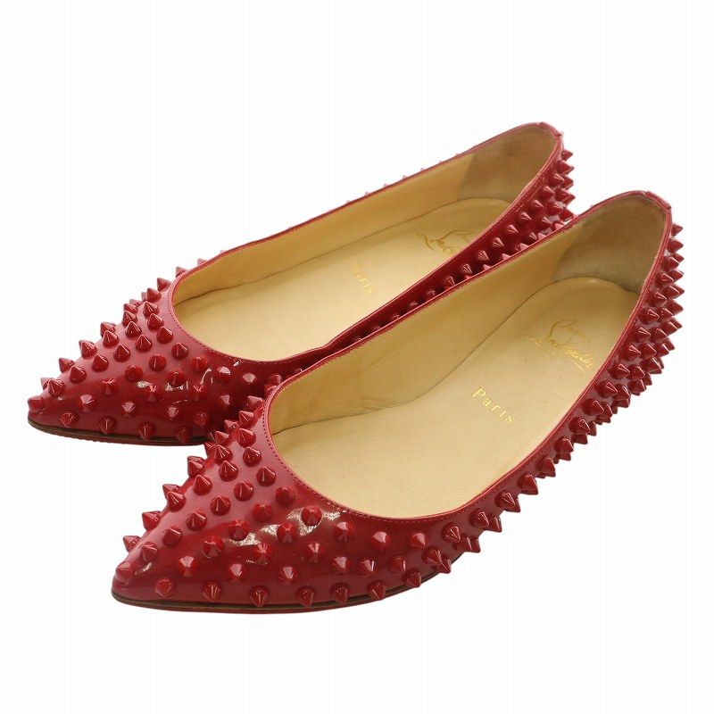 クリスチャンルブタンエナメルパンプス37.5 クリスチャンルブタン CHRISTIAN LOUBOUTIN エナメルパンプス