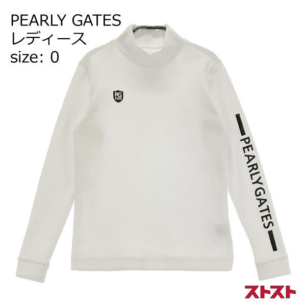 PEARLY GATES パーリーゲイツ ハイネック 長袖Tシャツ ホワイト系 0 