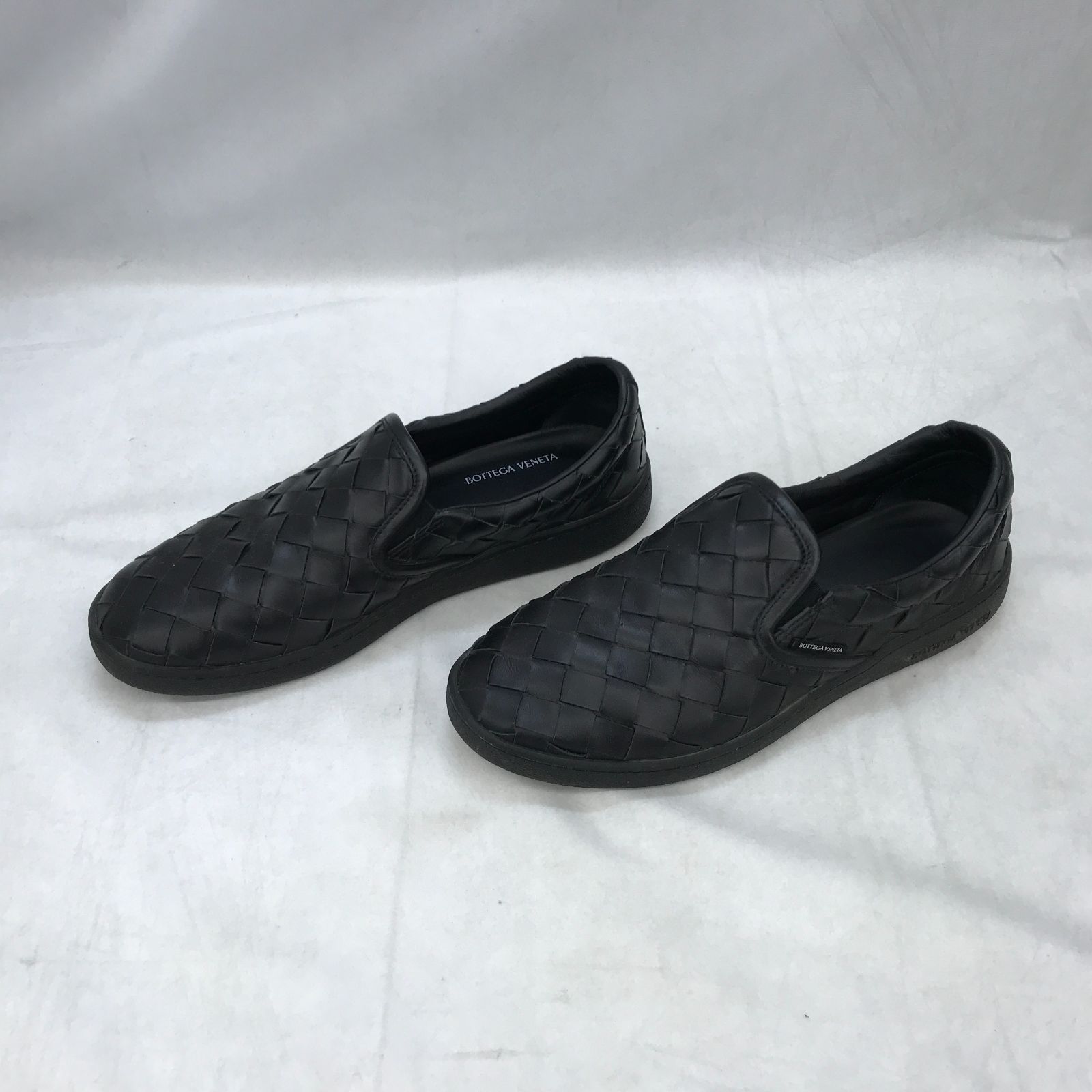 Bottega Veneta ソーヤースニーカー - レザー 牛革 ブラック EU 41 黒|ブラック メンズ 靴