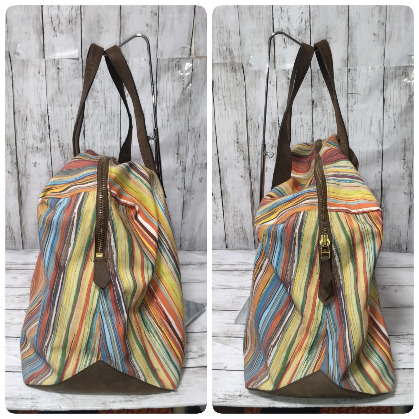 Paul Smith ポールスミス マルチカラー ボストンバッグ - メルカリ