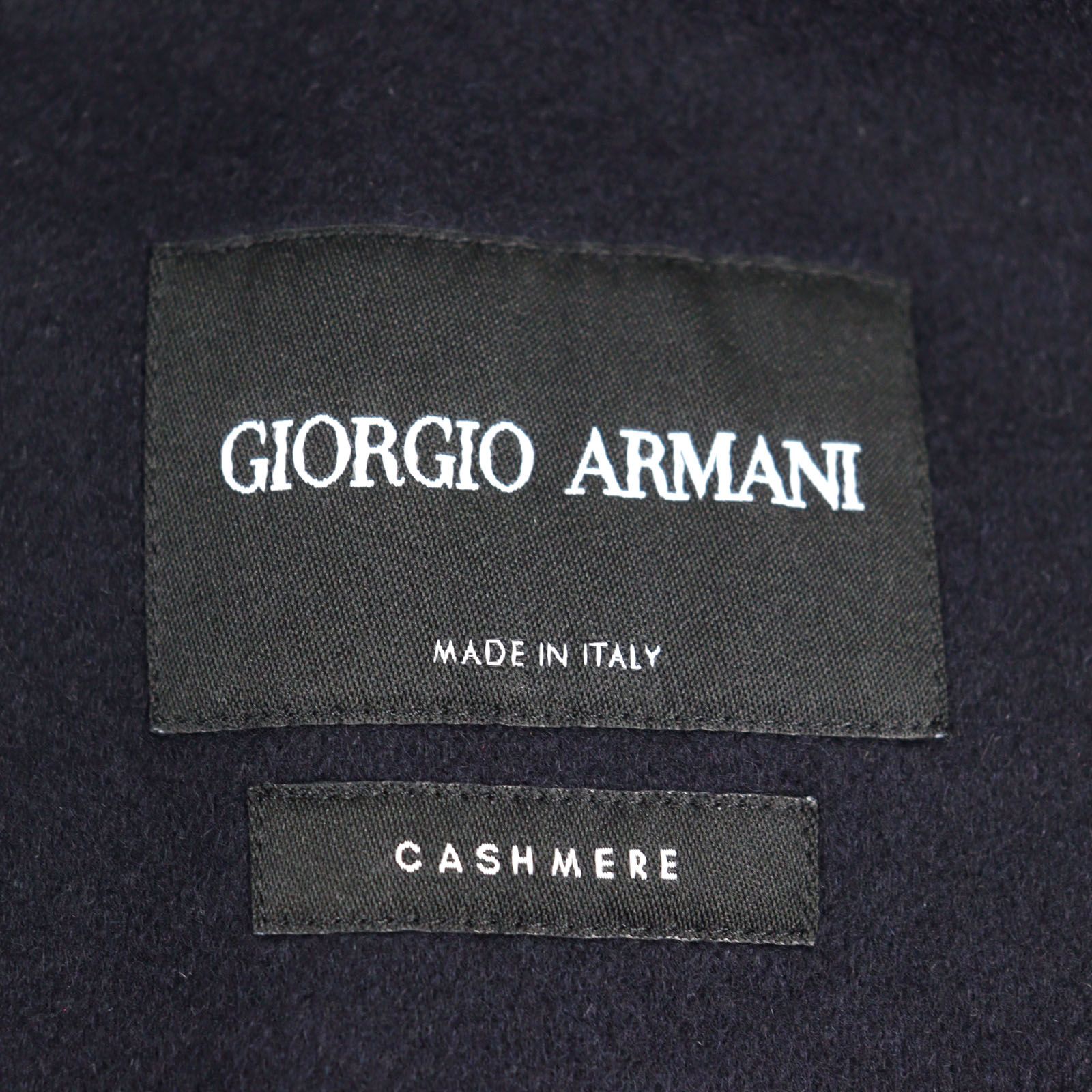 ジョルジオアルマーニ　黒タグ　カシミヤ混　チェスターコート　46 薄くて軽〜い! 「ジョルジオ アルマーニ」から極上カシミア