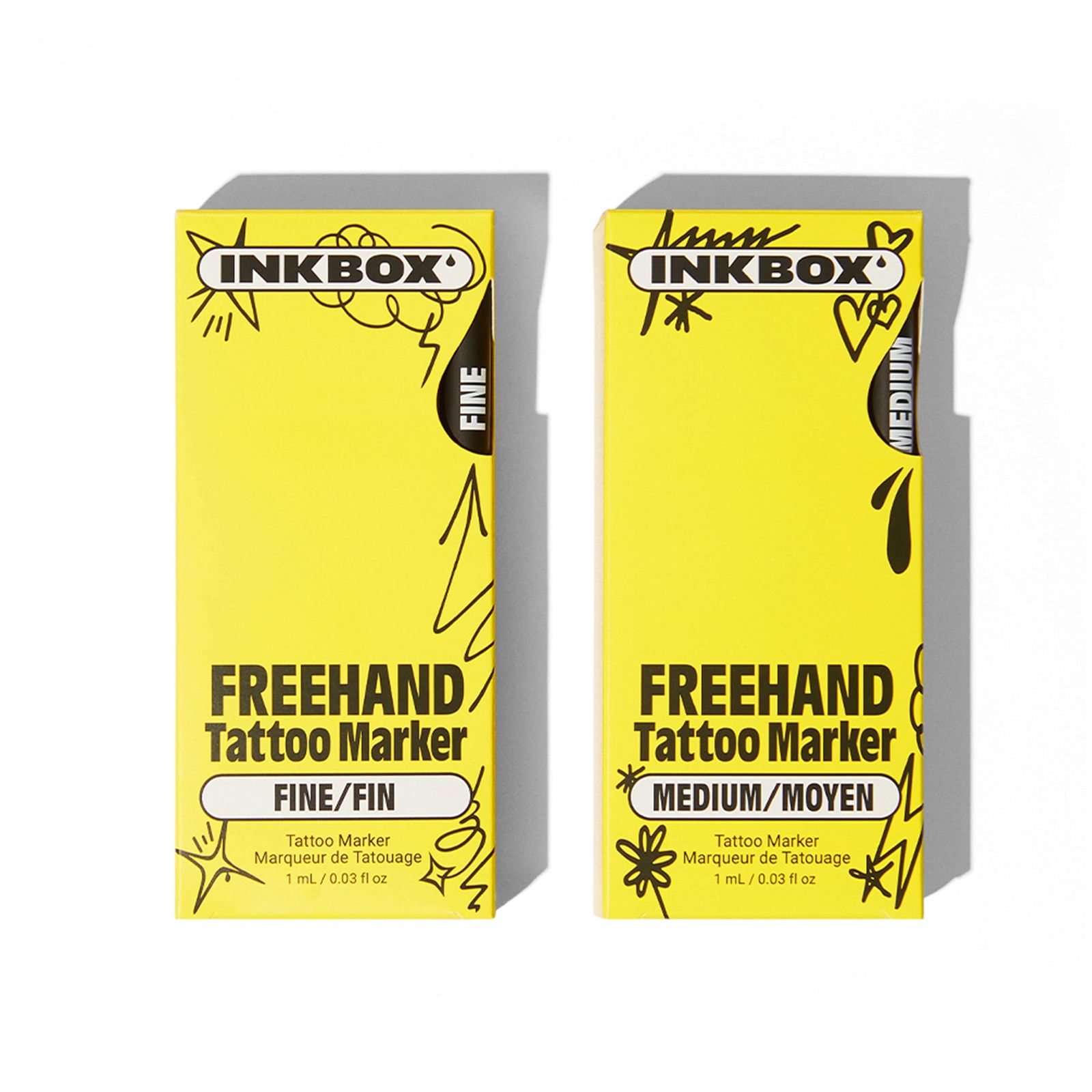 Inkbox フリーハンド テンポラリータトゥーペンキット 肌に描く
