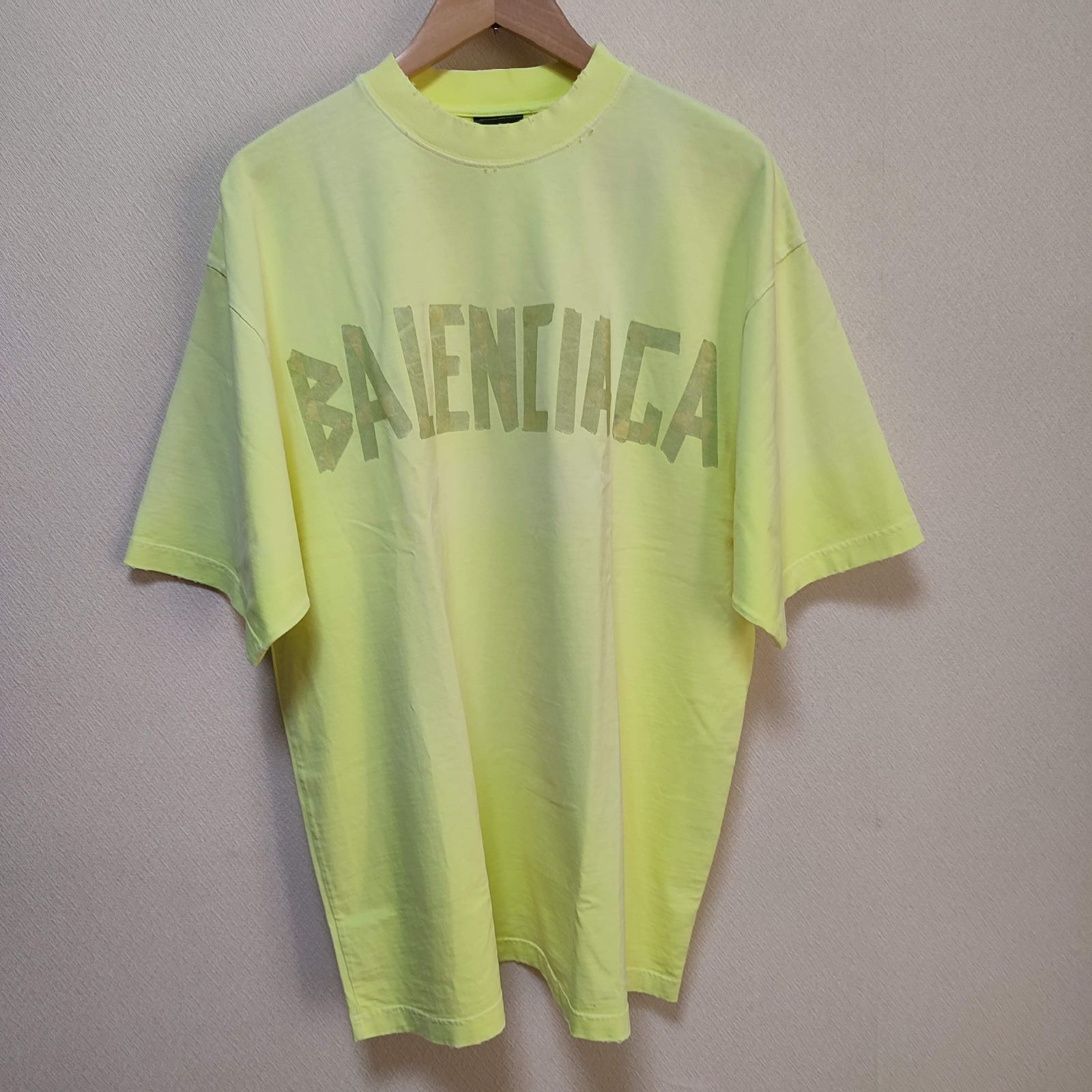 美品】BALENCIAGA Tシャツ イエロー