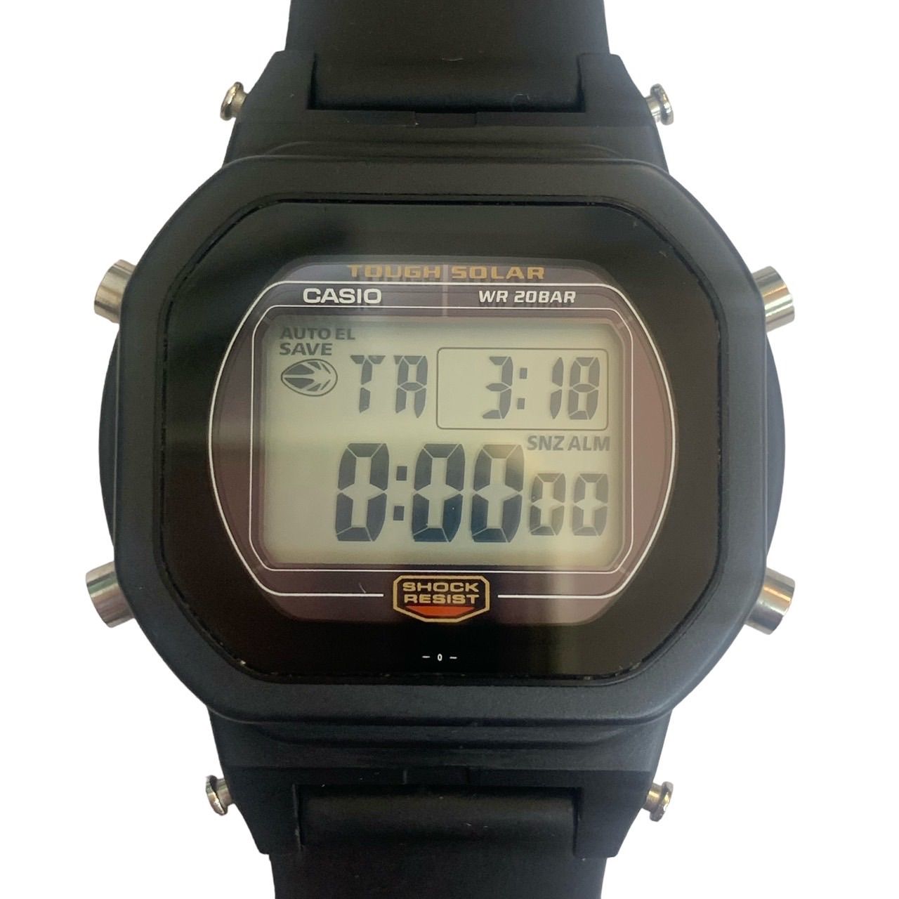 本体きれいです⭐️CASIO G-SHOCK】 人気のBLK / G-5700 タフソーラー搭載モデル 本体は稼働品です  ベゼルプロテクターが欠落してありません ベルトは社外品です （AYA） - メルカリ