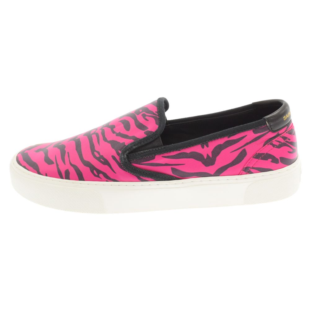 SAINT LAURENT PARIS (サンローランパリ) Zebra Print Leather Sneaker 