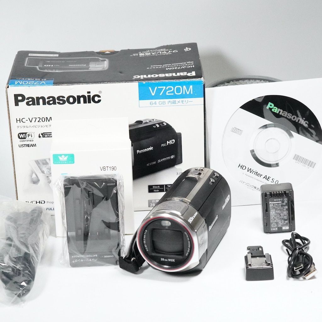 ☆動作品☆ Panasonic ビデオカメラ HC-V720M パナソニック