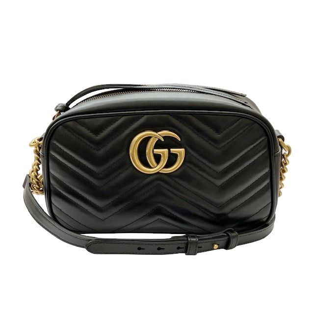 GUCCI グッチ GGマーモント スモールショルダーバッグ レザー