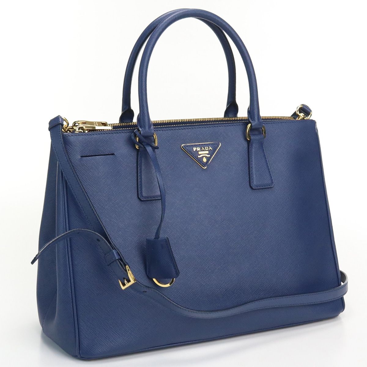 PRADA プラダ ガレリア ラージバッグ 1BA274 NZV ハンドバッグ レザー【中古】 レディース