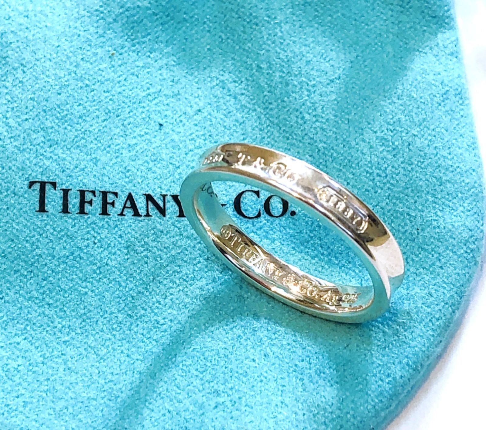 Tiffany & Co. シルバー925 ナローリング 1837 21号 Tiffany & Co