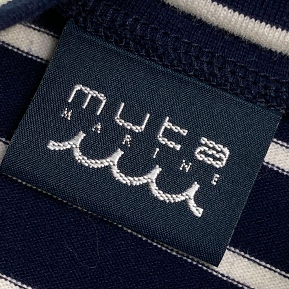 サイズ：サイズ表記無 MUTA MARINE ムータマリン  ノースリーブTシャツ ボーダー柄 ネイビー系 [240101434865] ゴルフウェア レディース ストスト サイズ：サイズ表記無 MUTA MARINE ムータマリン ノースリーブT