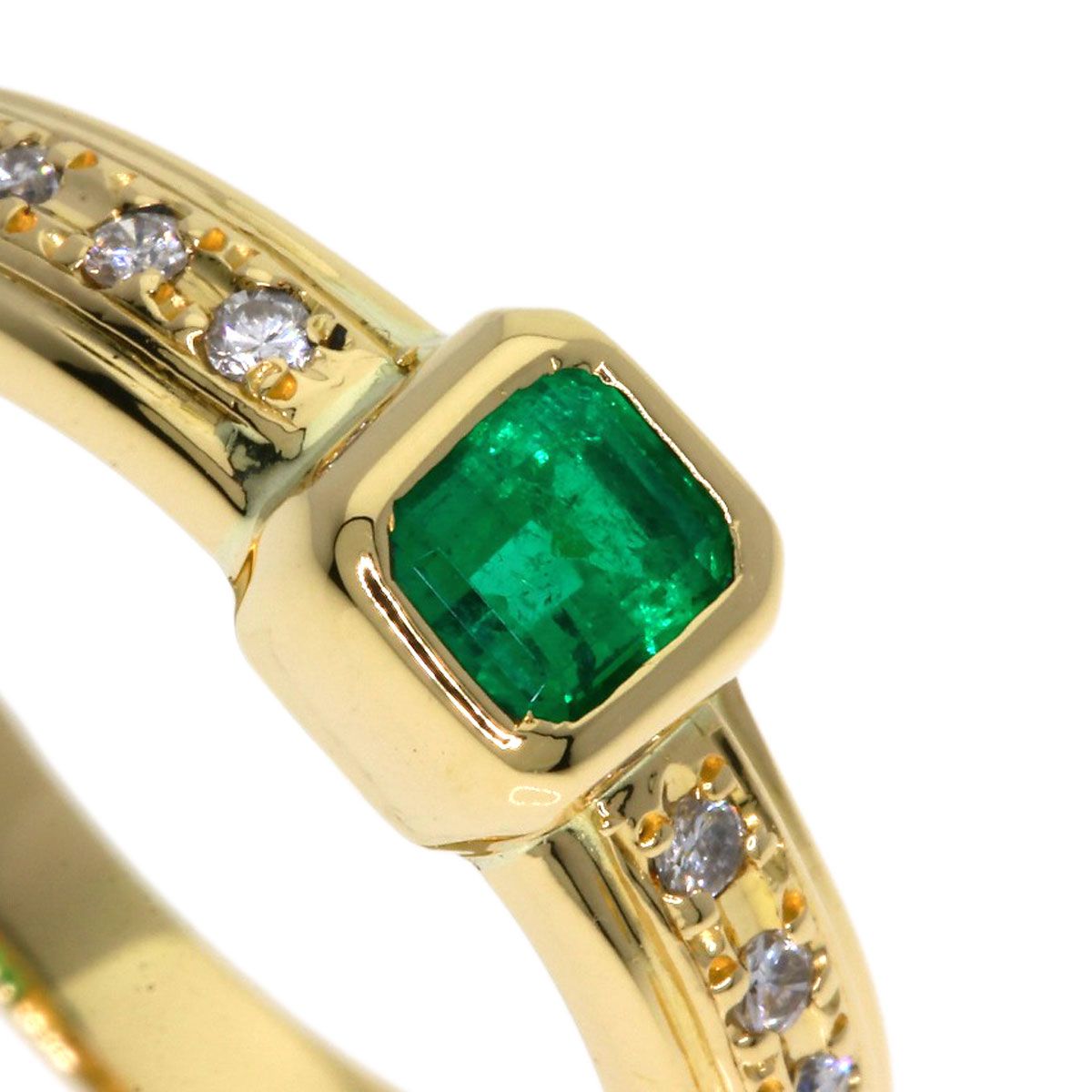 TASAKI タサキ エメラルド ダイヤモンド リング・指輪 K18YG  