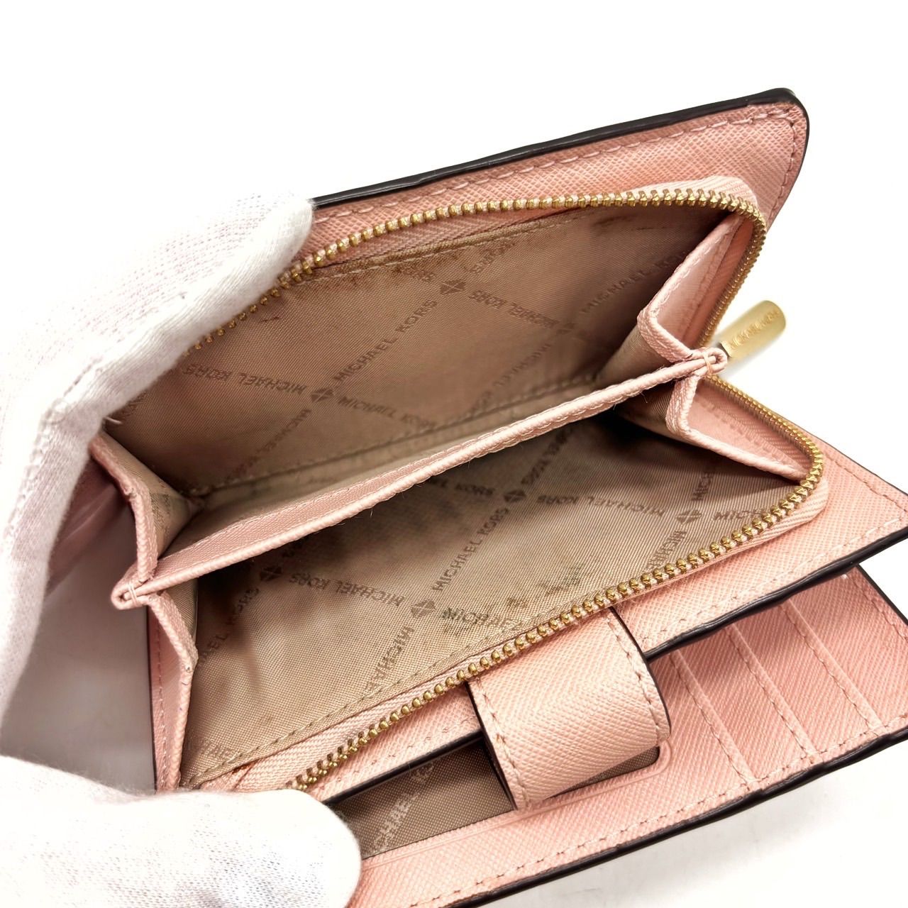 新品 MICHAEL KORS マイケルコース 財布 折り財布 ライトピンク