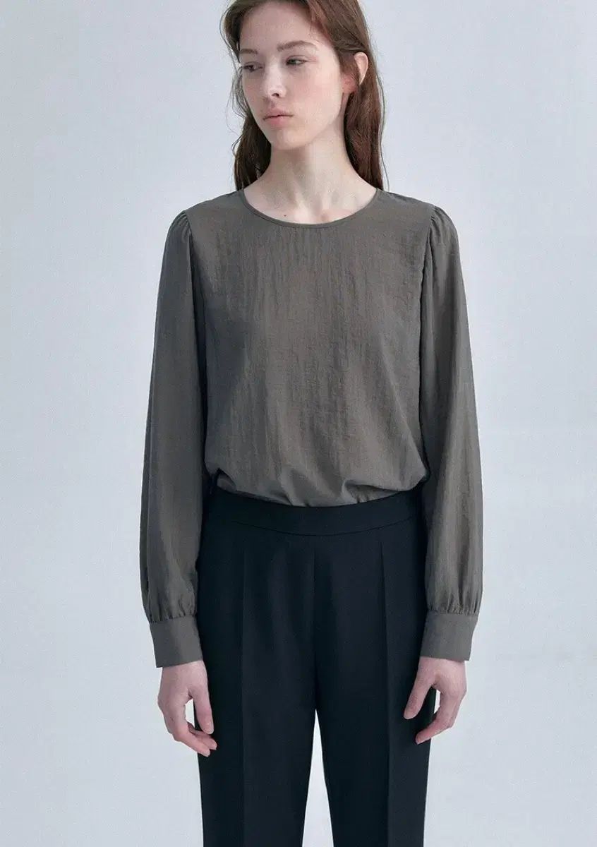 ORE オア Jud Puff ジュード パフ ブラウス カーキ