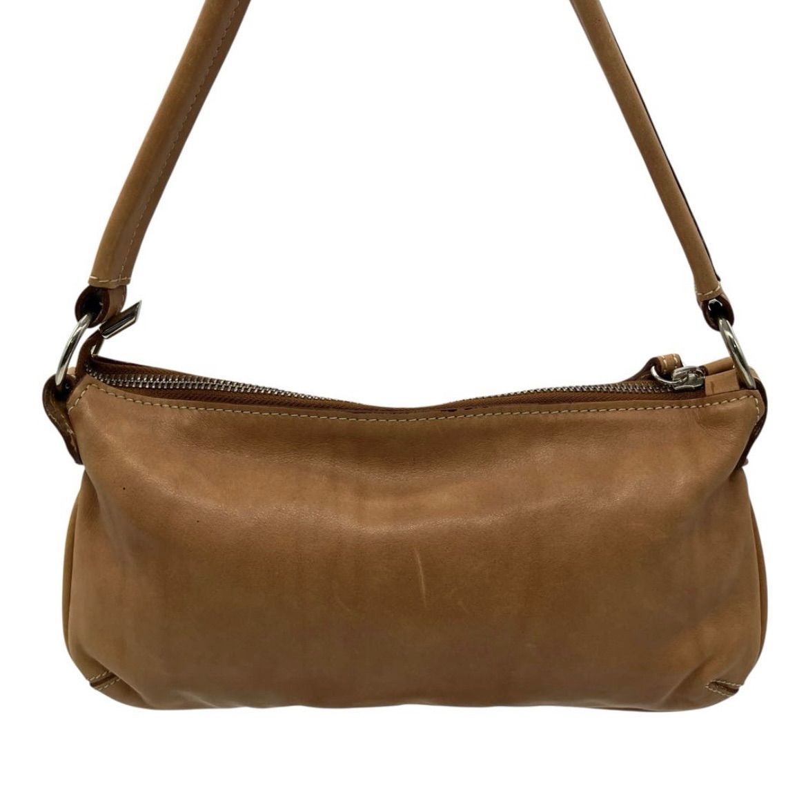 innue ワンショルダーバッグ スタッズ レザー ベージュ 2274 - メルカリ 