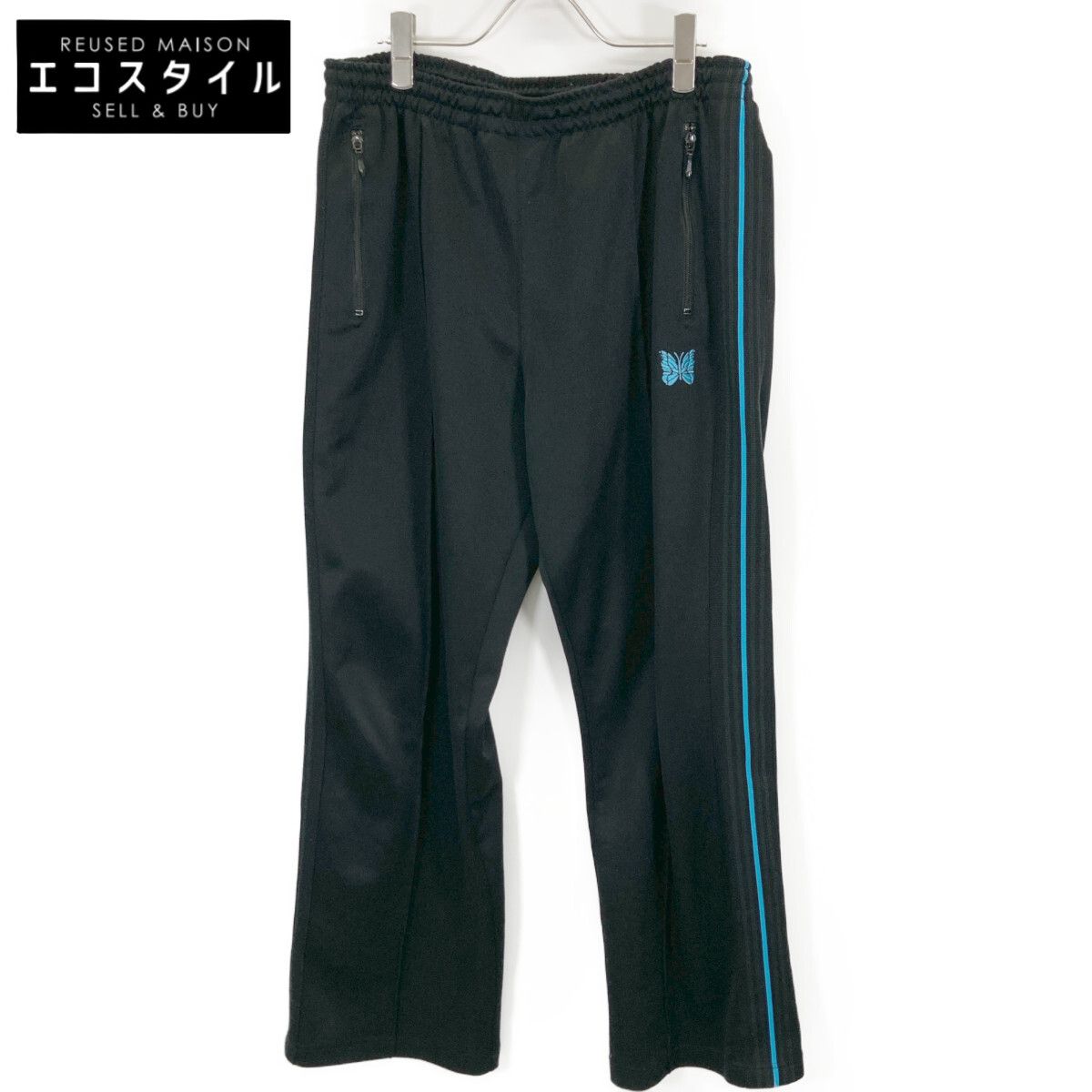 needles ニードルズ LQ392 23SS ﾌﾞﾗｯｸ ﾄﾗｯｸﾊﾟﾝﾂ L