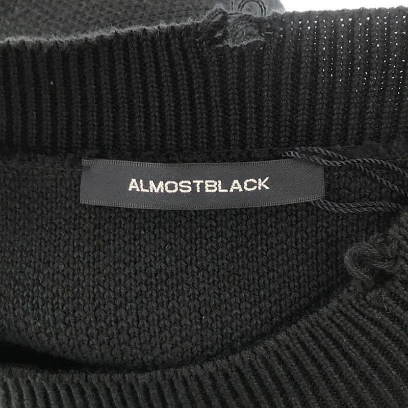 ALMOSTBLACK / オールモストブラック | 2022SS | ダメージニットプルオーバー | 2 | - メルカリ